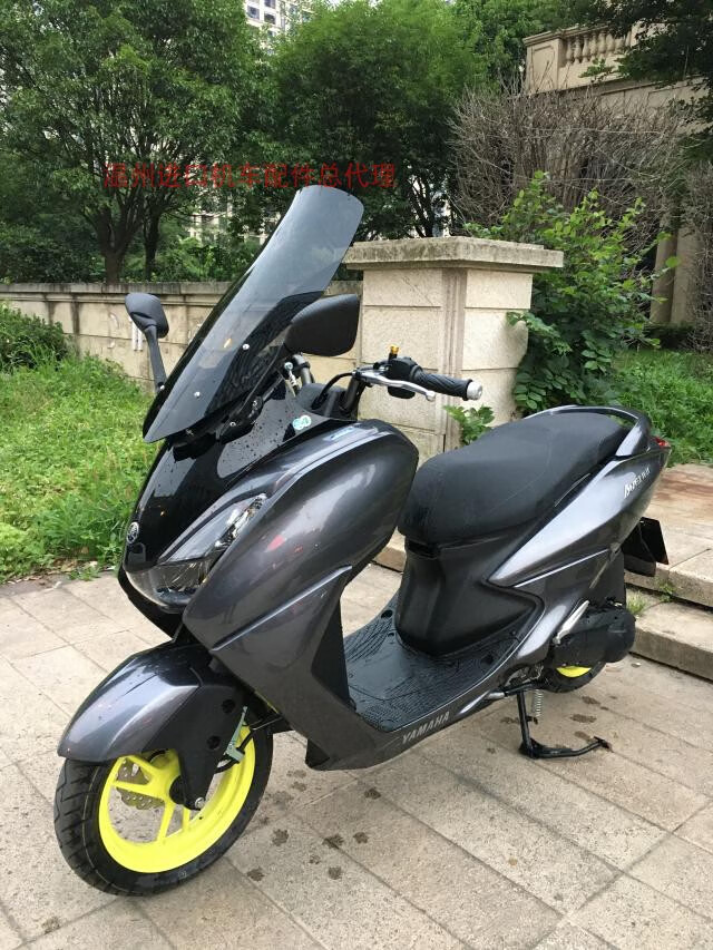 21-22款雅马哈新巡鹰125 jym125t-3改装风挡挡风玻璃前置后视镜 带