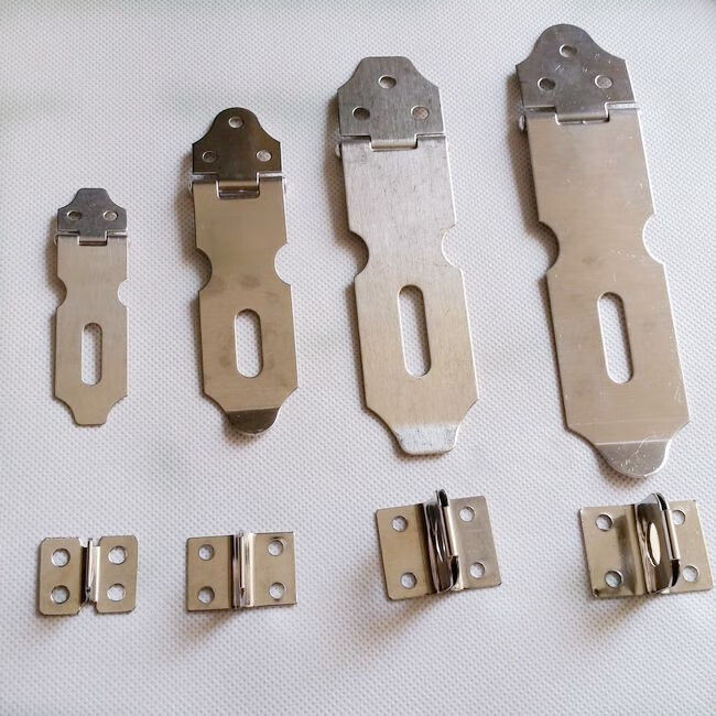 不锈钢挂锁搭扣门鼻箱包房间工具木柜箱扣门锁合页小号防盗门栓 2寸(5