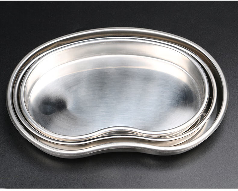 晨业 弯盘腰子盘加厚不锈钢换药消毒盘手术器械型号可选 消毒盘带孔