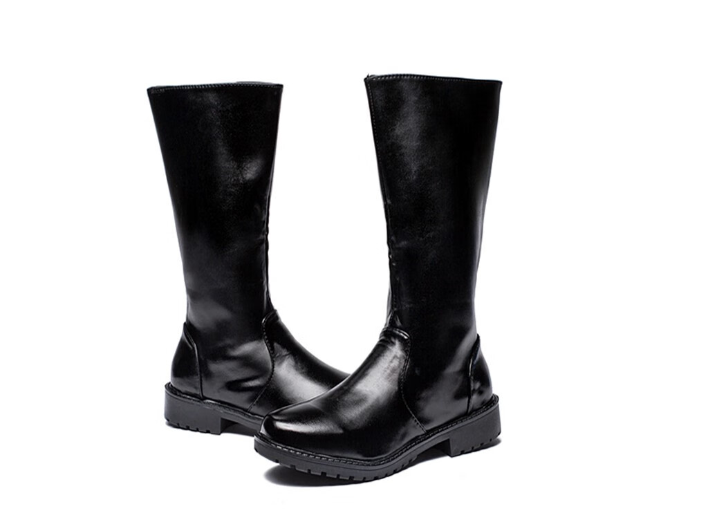 男士马靴长筒靴礼宾靴国红旗护卫队靴子仪仗队马靴升旗手皮鞋阅兵高筒