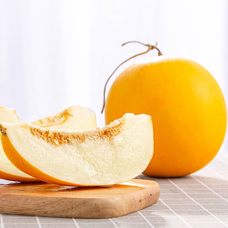 预售黄河蜜瓜伊丽莎白甜瓜新鲜一箱大果黄皮哈密瓜香瓜当季水5斤2500g