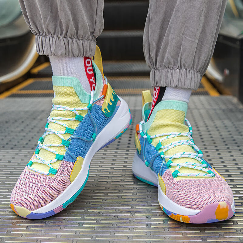 阿迪达斯官方篮球鞋男高帮实战闪击76代圣诞节夏季版防滑耐磨摩擦有