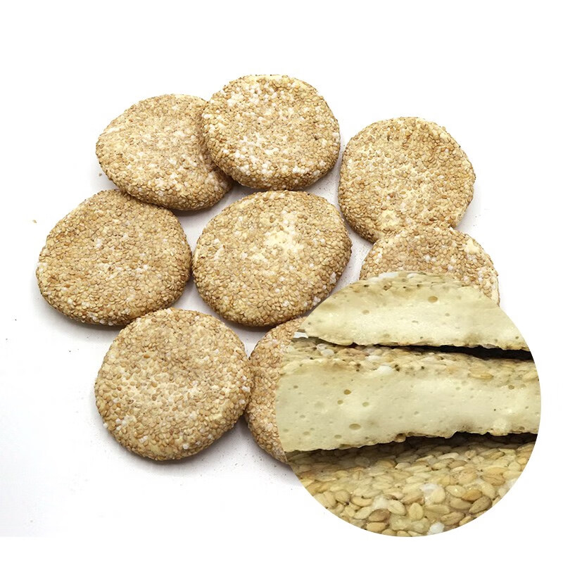 手工麦芽糖芝麻饼糖饼叮叮糖江西特产传统零食糖果白芝麻麦芽糖一斤10