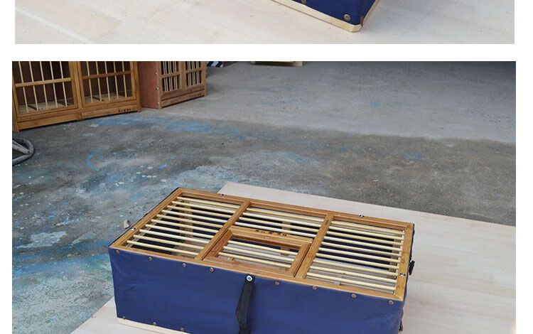 鸽子竹木制折叠训放笼实木赛鸽放飞笼信鸽用品报道训鸽集鸽塑料笼hxm2