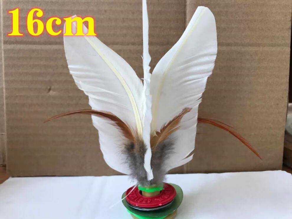 李老大lld大白毽比赛训练毽子牛筋高弹性丹东金龙毽球踢花毽蓝族同款