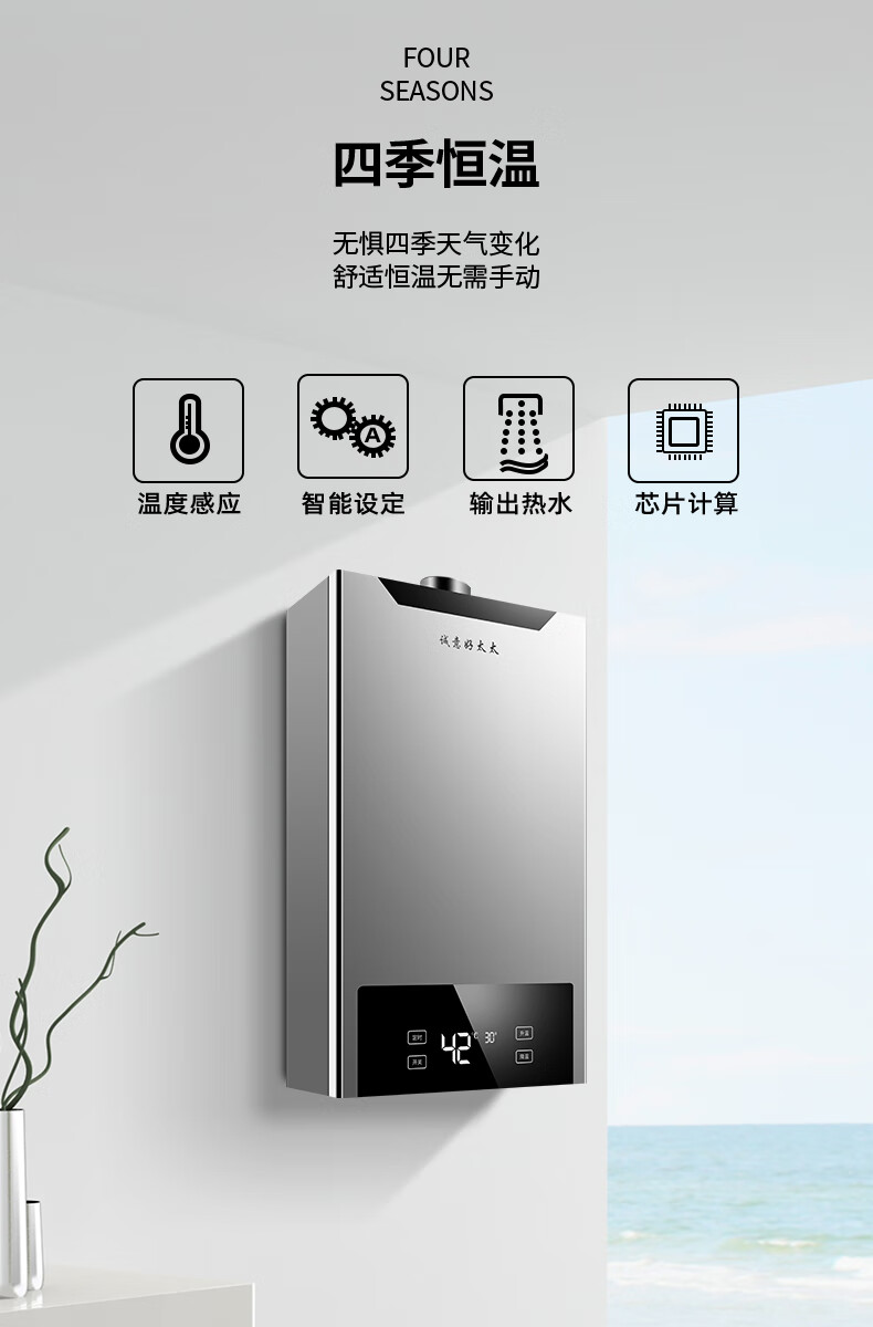 godmades/加美仕 jsq24-a燃气热水器天然气强排式液化煤气10l12升 10