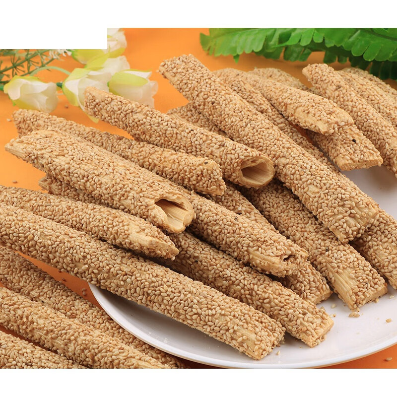 纯手工空心白芝麻糖酥糖芝麻棒杆棍条麦芽糖老式河南特产零食散装