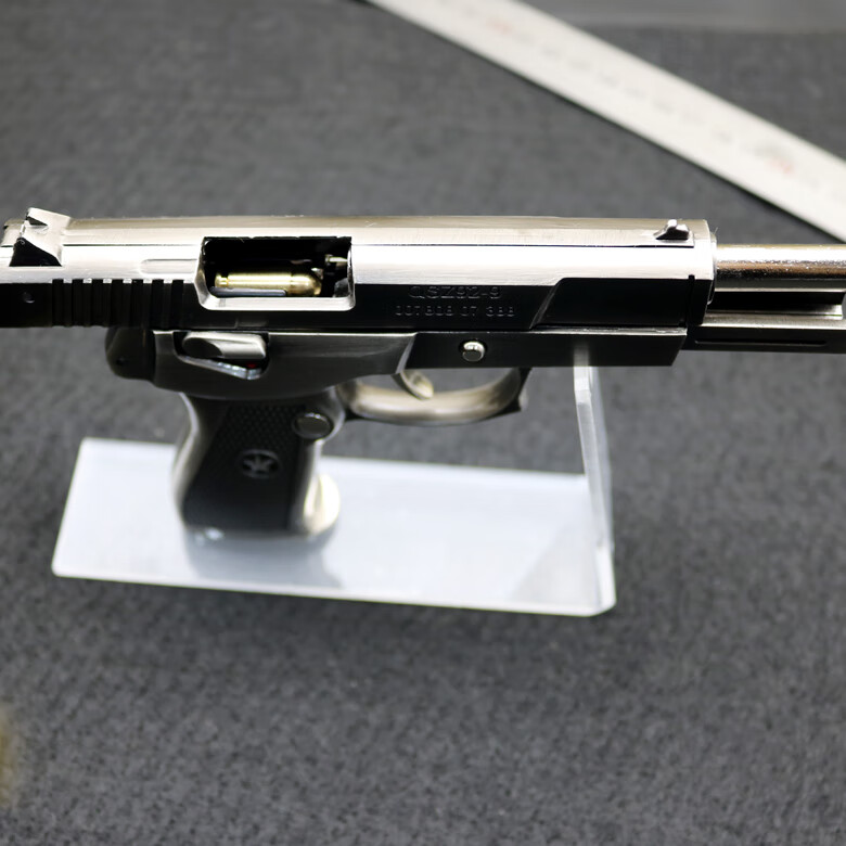 成人合金属左轮仿真模型中国92式全金属可抛壳拆卸不可发射1205训练枪