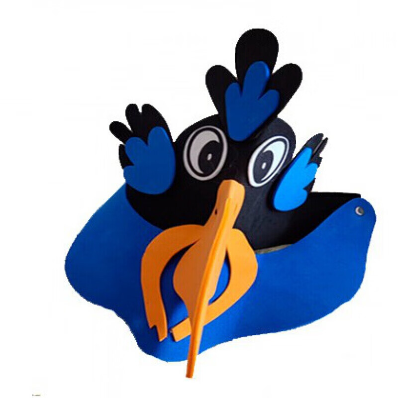 表演道具 乌鸦喝水表演道具狐狸和乌鸦故事头饰儿童动物舞台演出道具