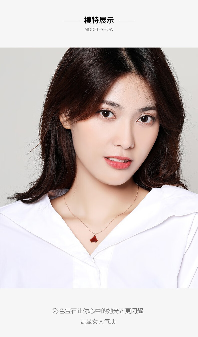 卡诗梵小裙子项链女时尚锁骨链潮流吊坠送女友送老婆纪念日新年情人节