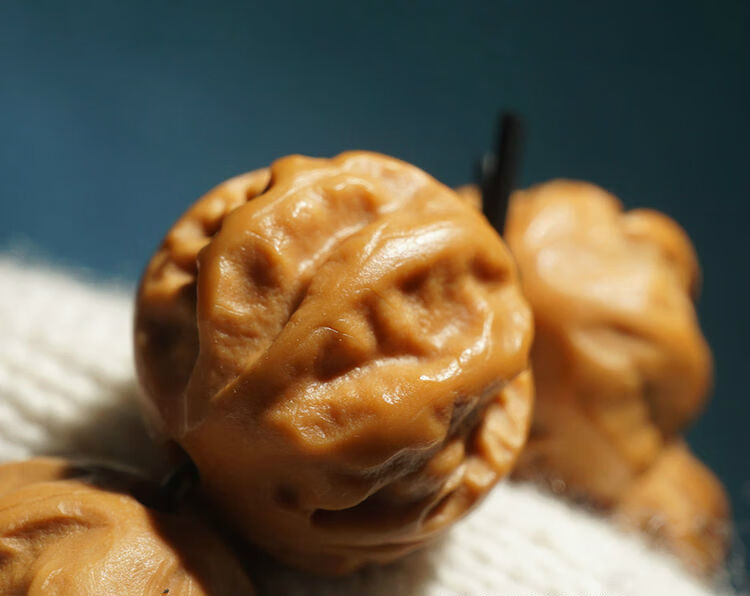 默奢 野生精品小秋子核桃 男士楸子手串 佛珠玻璃底八段锦京八棱 14mm