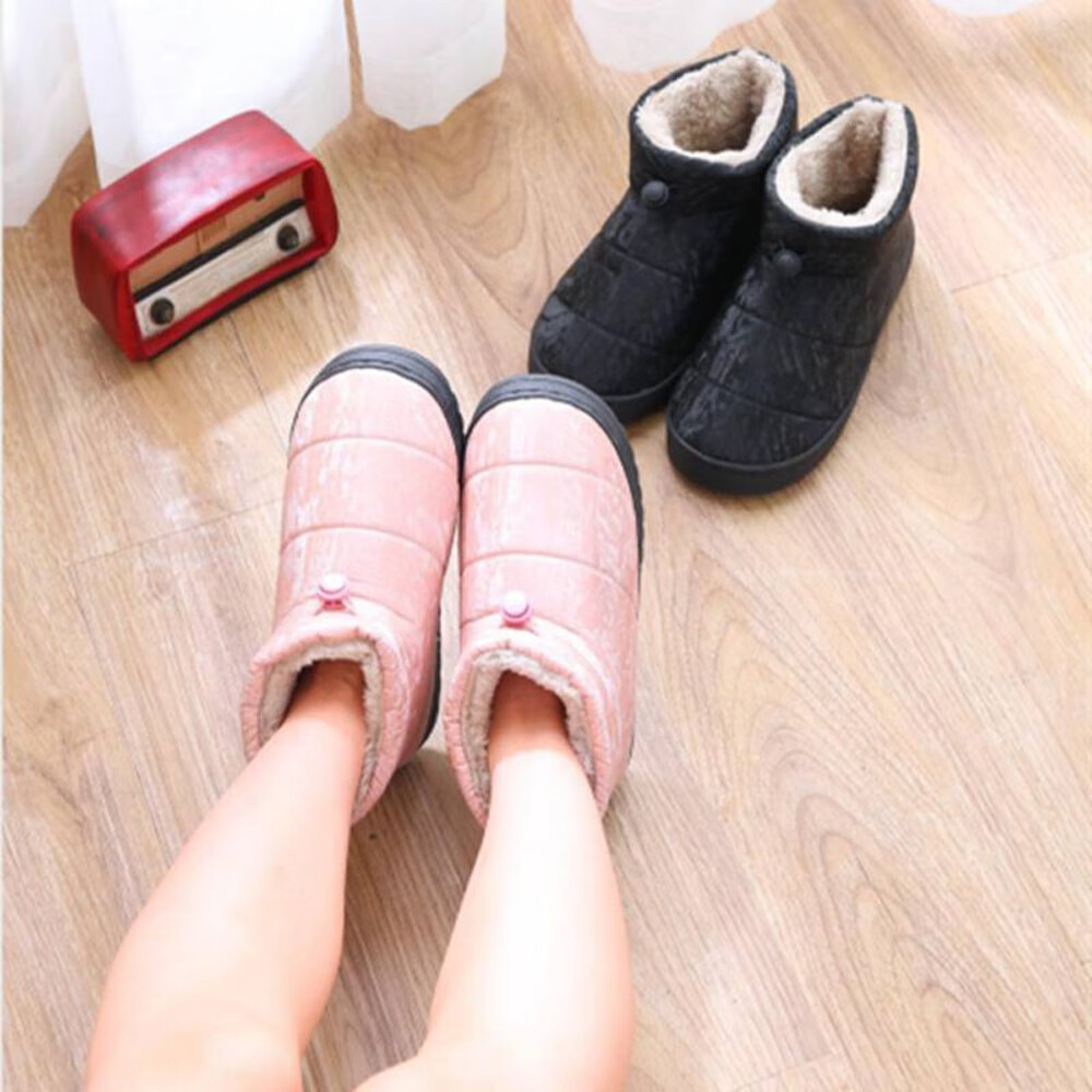 插电暖脚鞋办公室电暖鞋冬季男女暖脚宝电热拖鞋保暖棉拖鞋加热鞋子可