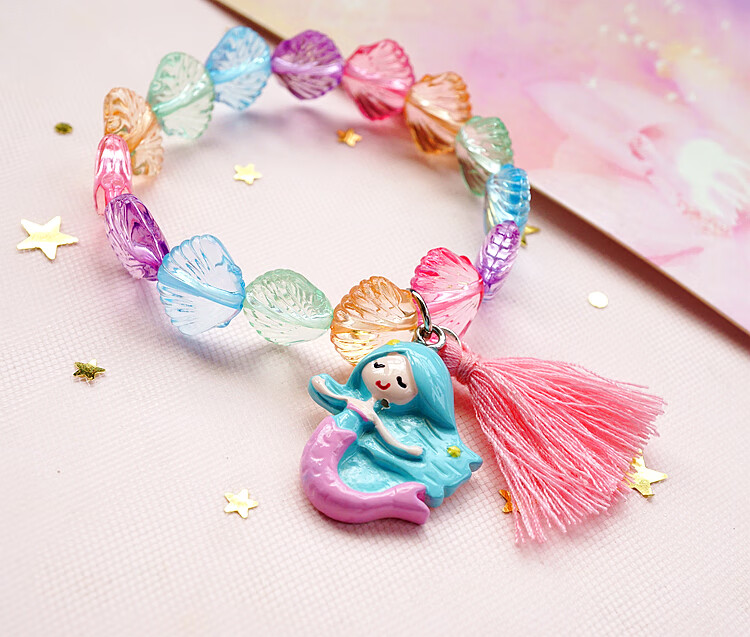韩国小女孩儿童手链公主手环饰品可爱女童卡通子手镯水晶女孩子小手串