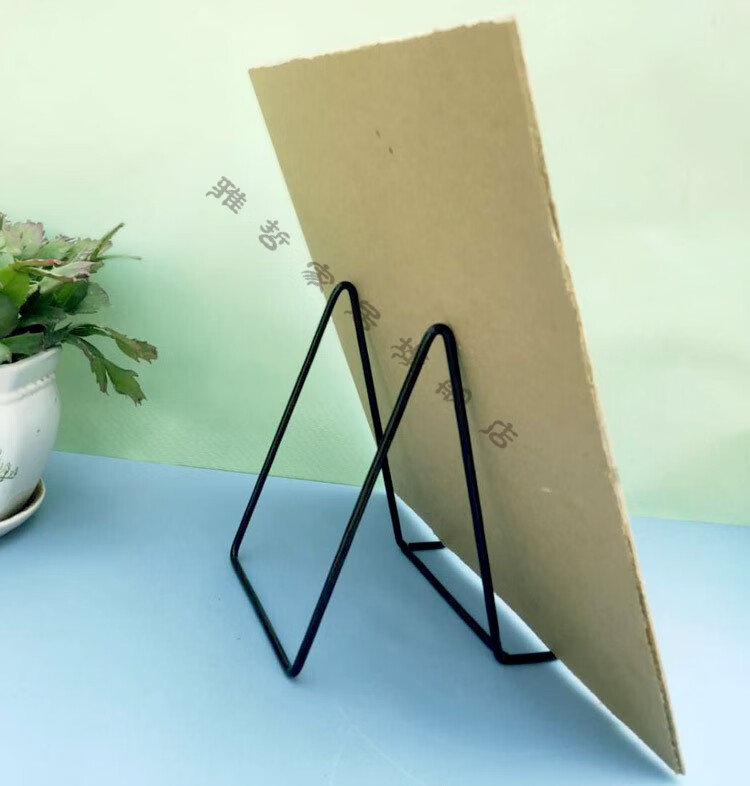 相框支架托奖牌证书展示架创意落地立式玻璃相片平板托架摆台黑色特大