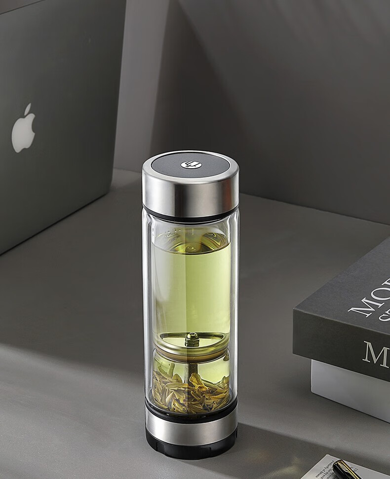 富光茶马仕 茶水分离杯 双层玻璃泡茶杯男女士高档旋转过滤杯子家用