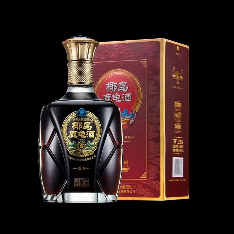 椰岛鹿龟酒135ml*3瓶滋补养生瓶装新无糖椰岛鹿龟酒 椰岛海王海参酒10