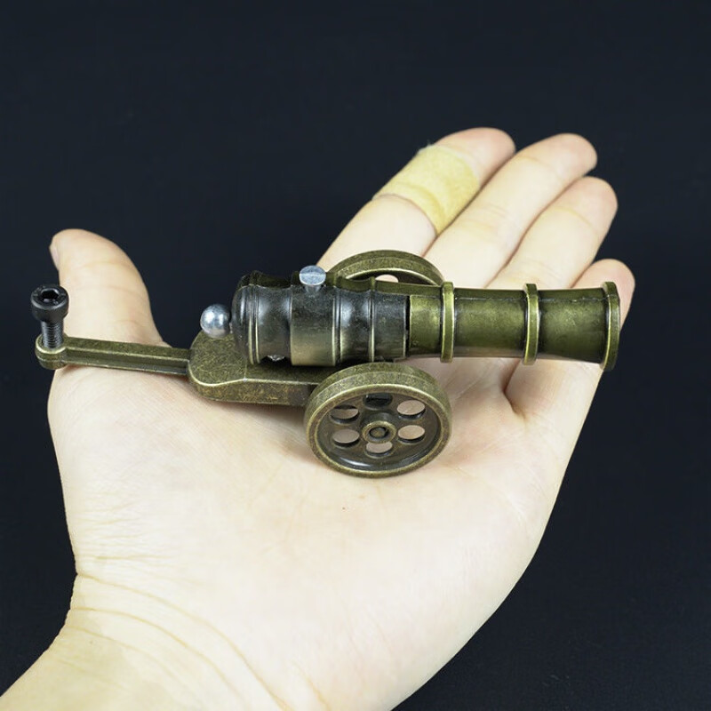 发射小型迷你迫击炮金属模型儿童玩具可发射高射炮掷弹筒炮弹战车摆件