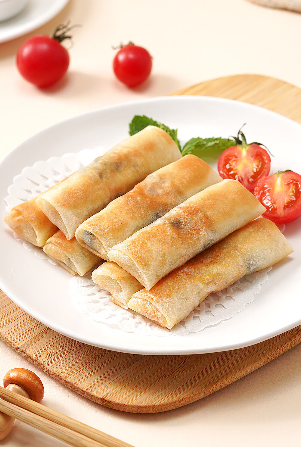 上海南翔春卷皮方形春饼家用油炸透明薄饼皮子正宗早餐速食半成品 【1