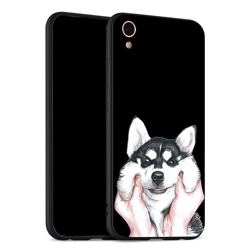 ksa-al10保护套全包黑边tpu简约日韩女新款个性创意 荣耀play3e 二哈