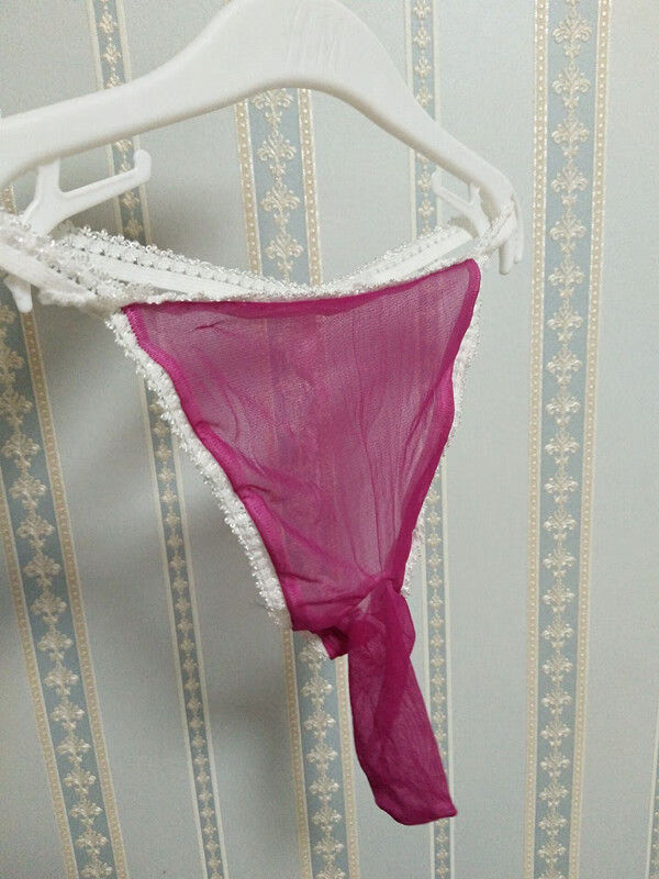 超薄包芯丝带j套丝袜内裤丁字内裤私房诱惑免脱内裤 白色 j套不开口