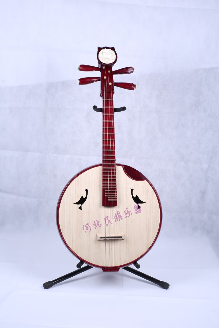 中阮乐器演奏花梨木中阮红木直头阮演奏级电声阮弹拨 花梨木电声阮