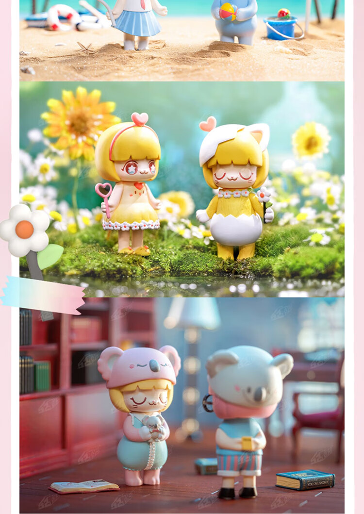 sp食梦动物 kimmy&miki动物系列2代盲盒整盒大象熊猫少女心公仔生日