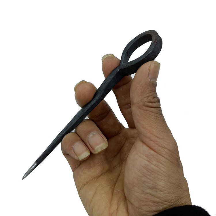 适用于 兼容定制适用与纯手工锻打铁锥子钢锥子铁钻子钢钻固定鳝鱼扎