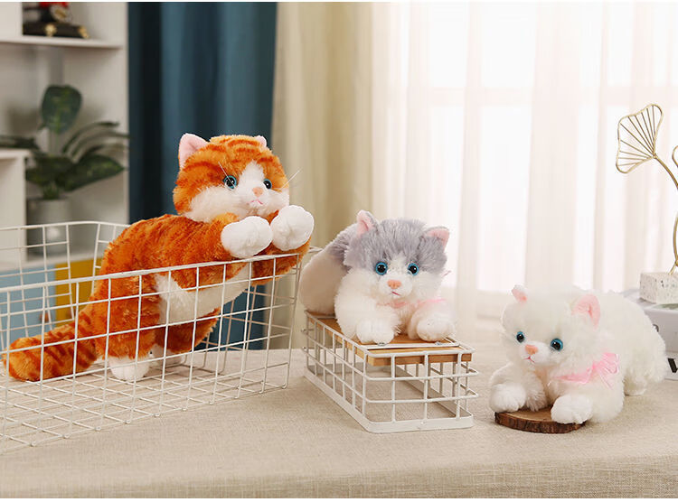 六一儿童节 布偶猫公仔 仿真会叫小猫毛绒玩具可爱猫咪玩偶儿童睡觉
