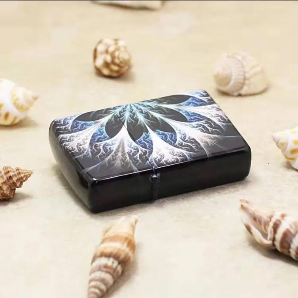 chief法国首领防风煤油打火机纯铜彩印暗夜妖姬砂轮火机男士创意暗夜