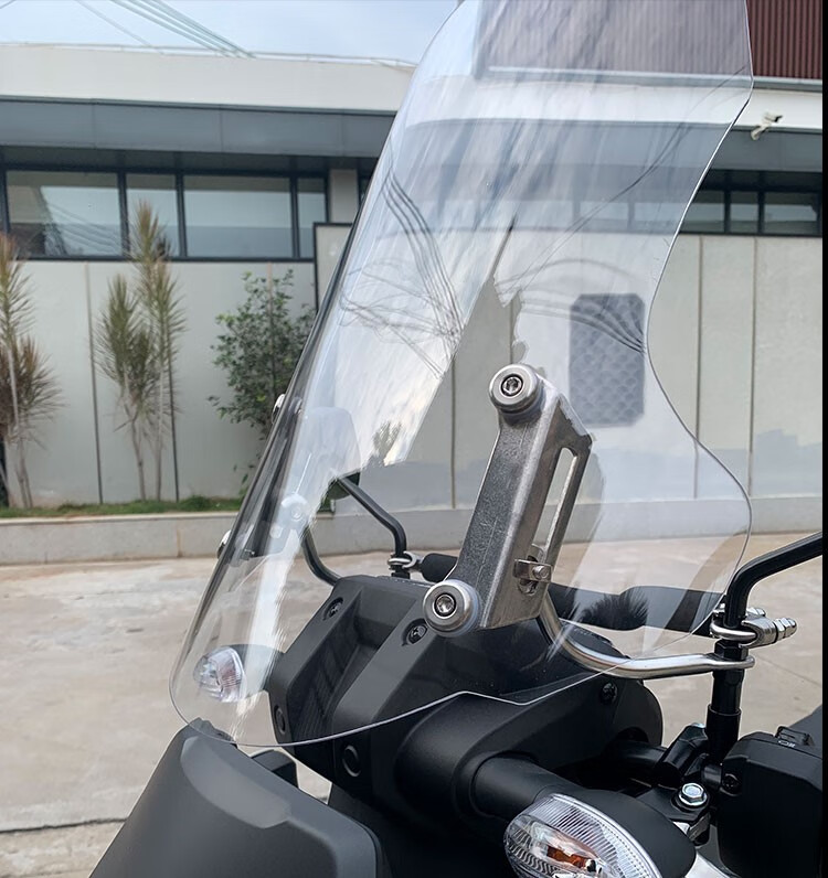 摩煜摩托车前挡风玻璃适用于雅马哈福颖125风挡前挡风玻璃加厚踏板
