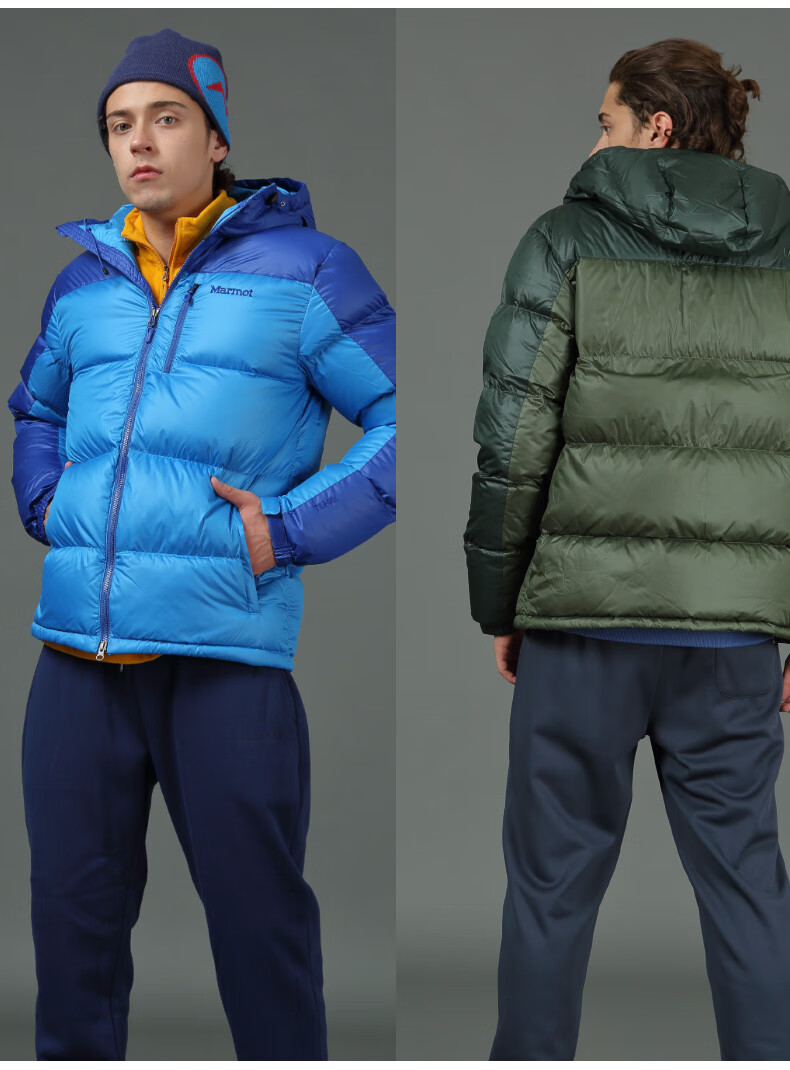 顶级户外 土拨鼠 Marmot V73263 185克700蓬拒水鹅绒 男士面包羽绒服 图19
