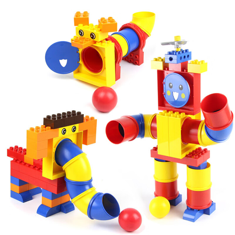 兼容管道积木 大颗粒管道早教积木水管幼儿园游戏儿童玩具拼装9076