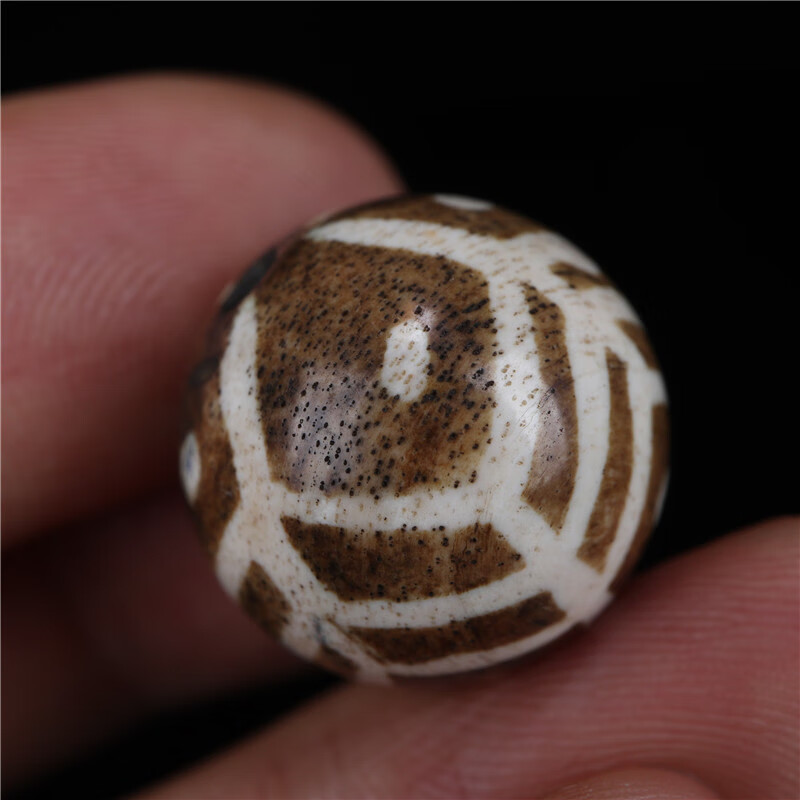 异地彩虹 藏传图腾二代木变石邦迪克珠佛珠多宝手串配珠邦迪克天珠