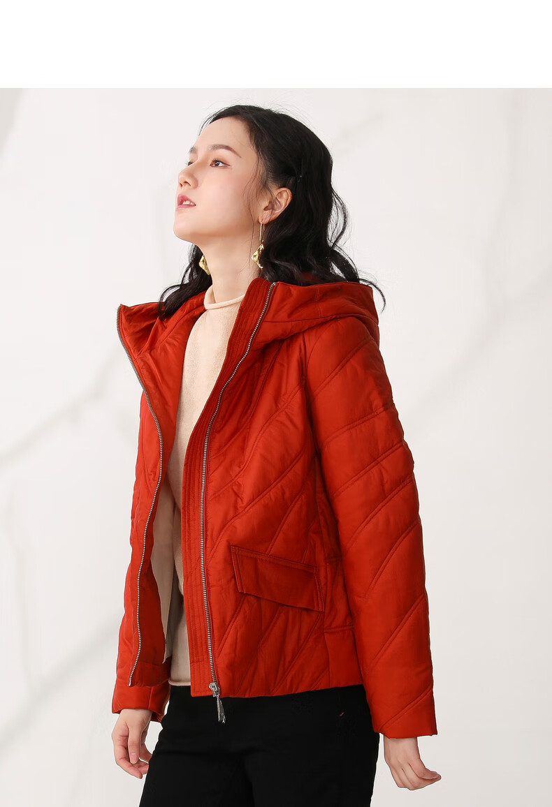 yifini易菲短款棉服女秋冬冬装宽松时尚外套2021新款加厚保暖棉衣2010