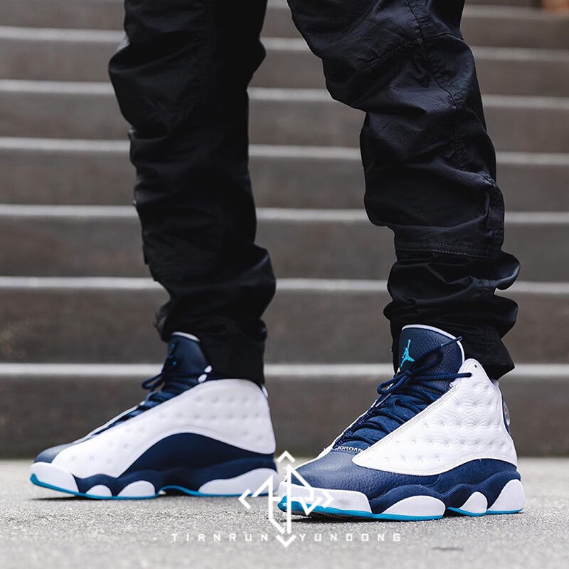 nikeairjordan13aj13黑曜石白蓝熊猫男子篮球鞋41457114441457114444