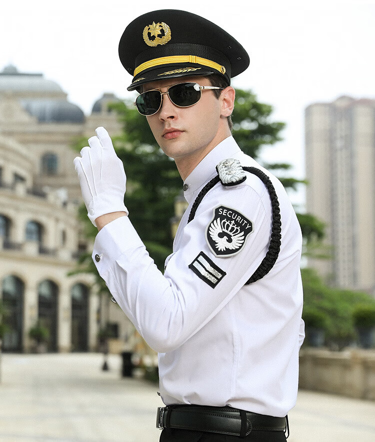 售楼部形象岗保安服衬衫保安制服立领酒店物业礼宾服衬衣套装男工作服