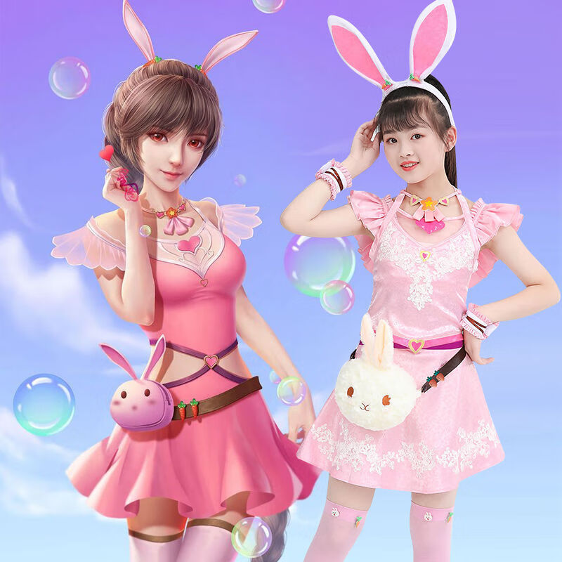 锦糖斗罗儿童版cos服小舞套装同款兔耳朵cosplay女装小五衣服动漫大陆