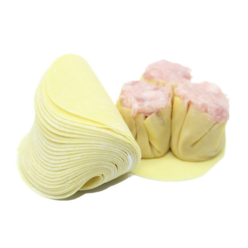 广东干蒸皮广式烧麦皮港式小黄皮干蒸小黄皮烧卖点心皮子500g