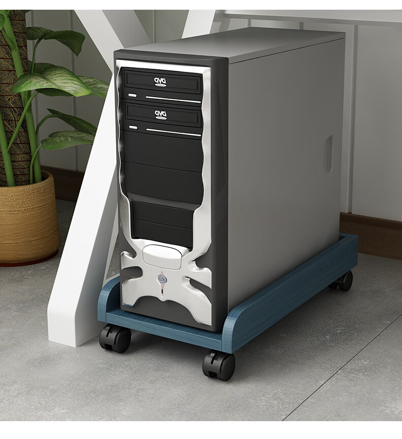 垫板电脑主机托架带滑轮可移动机箱底座机箱托家用办公主机架电脑托盘