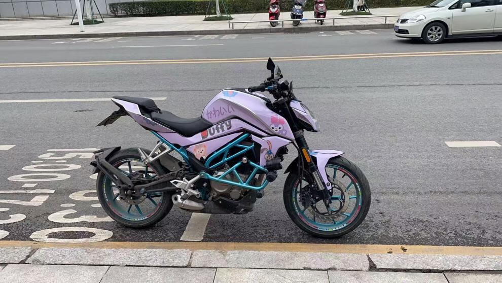 春风nk150贴纸适用nk150 250nk贴花改装防水车保护贴膜版画卡通动漫糖