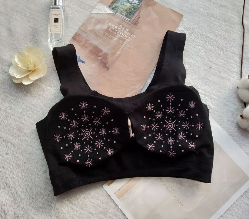 远红外负离子文胸聚拢背心式西木睡眠运动内衣 7802肤色 l【图片 价格