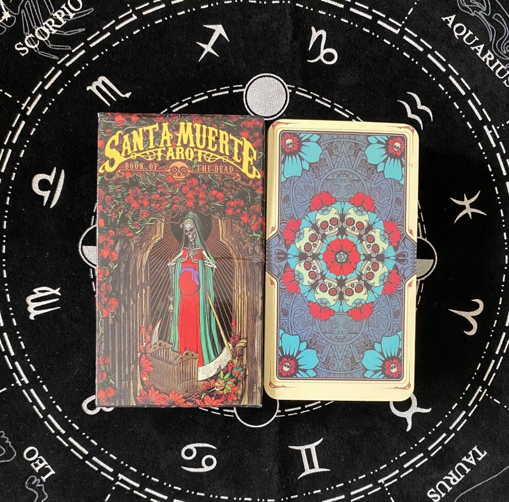 santa muerte tarot 死亡圣神塔罗牌英文卡牌配牌袋 死亡圣神塔罗牌