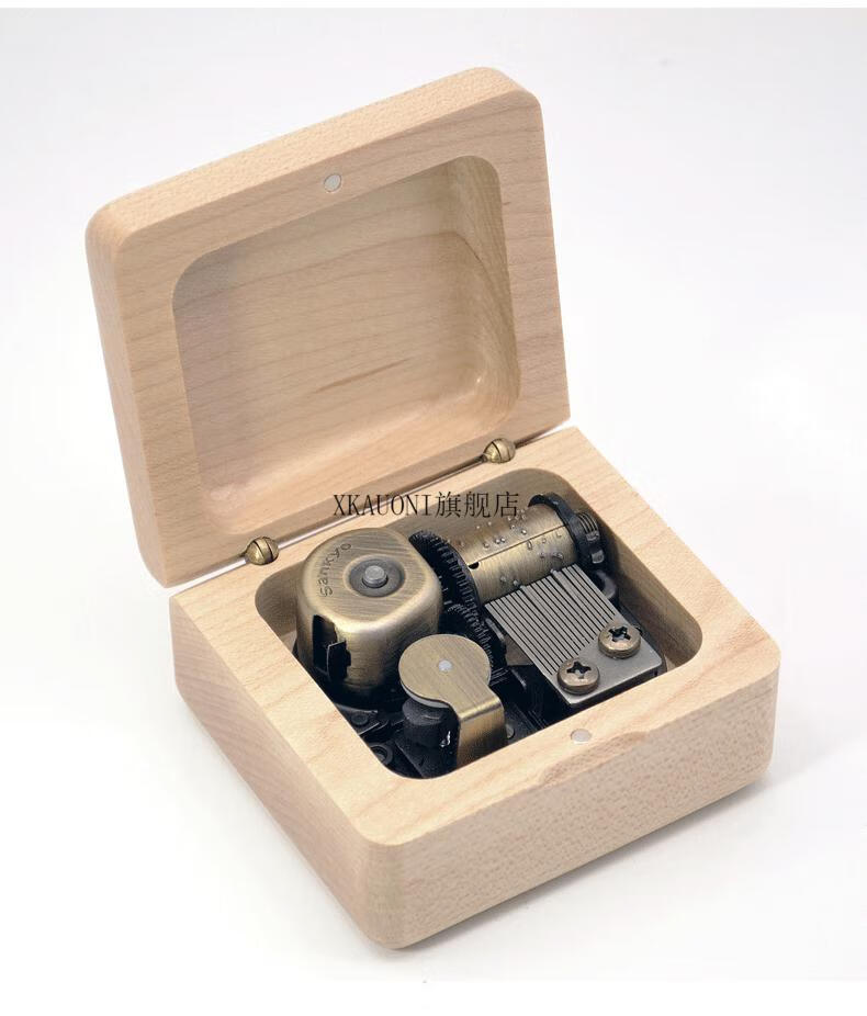 2022新款迪士尼sankyo发条式机芯音乐盒八音盒diy配件组装维修天空之