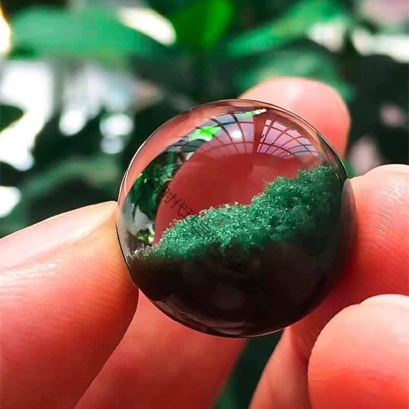 简时代 巴西天然绿幽灵散珠聚宝盆手链异象水晶多宝配珠鬼佬财神净体