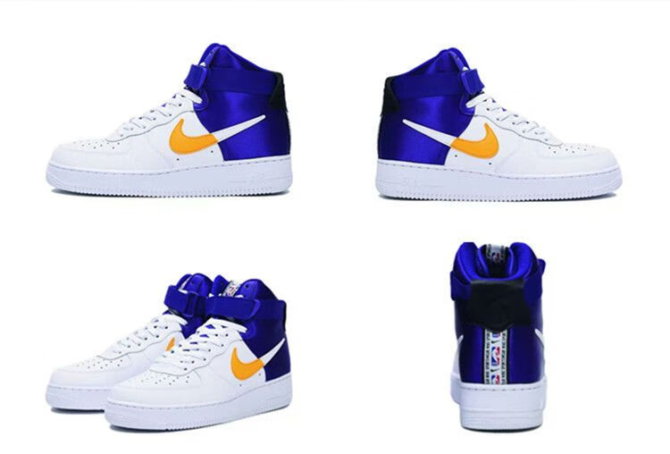 【官方旗舰】af1 high独角兽米白粉高帮男女鞋空军一号白灰色mid运动