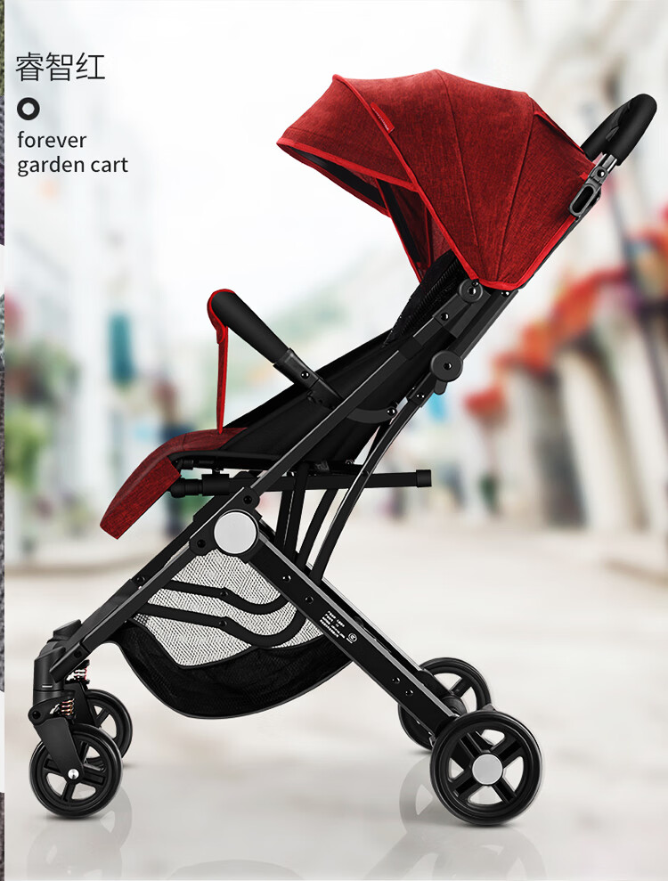 永久(forever)上海溜娃神器婴儿推车儿童手推车遛娃一键收折叠轻便可
