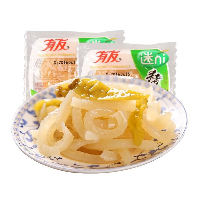 重庆特产有友猪皮晶散称独立小包装山椒味香辣味猪皮脆爽携带方便旅游