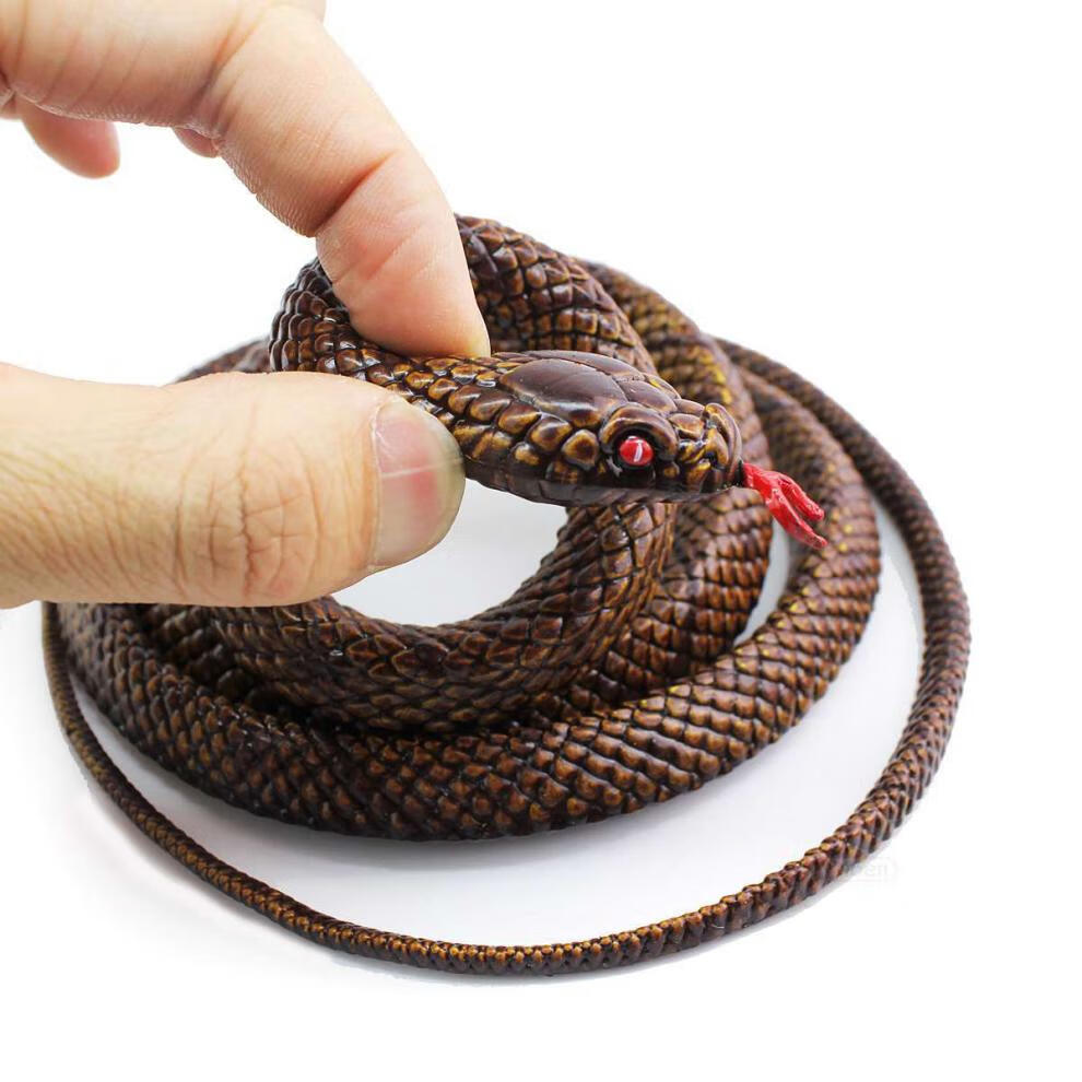 玩具蛇硅胶整蛊蛇玩具145米大蛇愚人节整人玩具蛇大蟒蛇玩具蛇吓人80