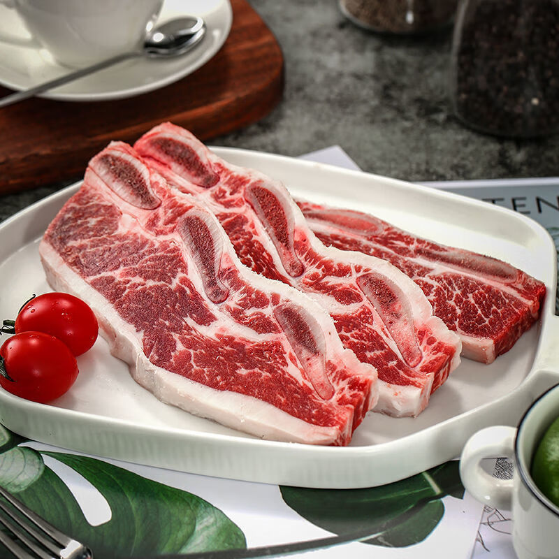 宝然新鲜牛仔骨黑胡椒牛小排整切牛仔骨生鲜 牛仔骨2斤装