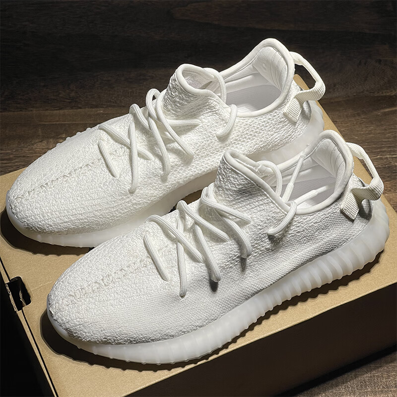 真爆官网yezi椰子鞋男款夏季350地球棕色透气休闲运动鞋子 350-黄油